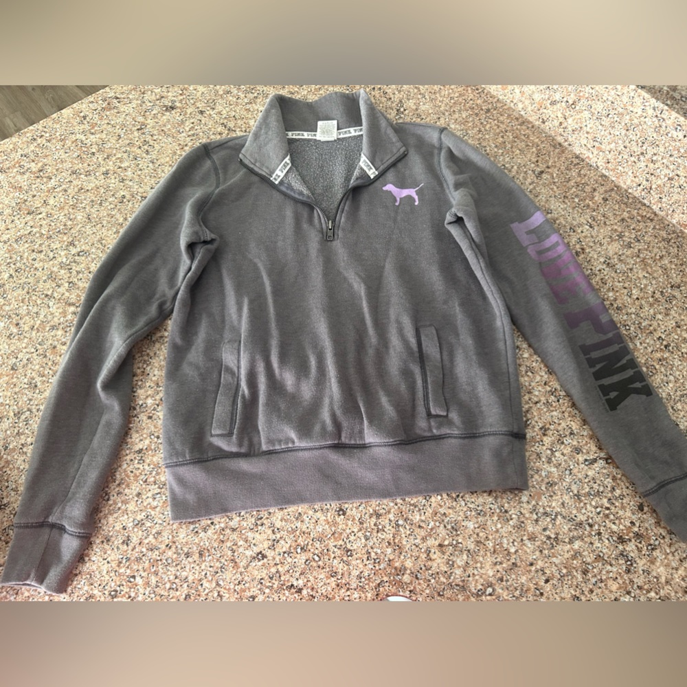 XS Victoria’s Secret Pink Quarter Zip Up Jacket